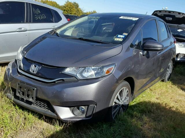 3HGGK5H88FM763181 - 2015 HONDA FIT EX GRAY photo 2