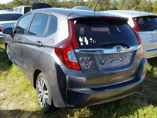 3HGGK5H88FM763181 - 2015 HONDA FIT EX GRAY photo 3