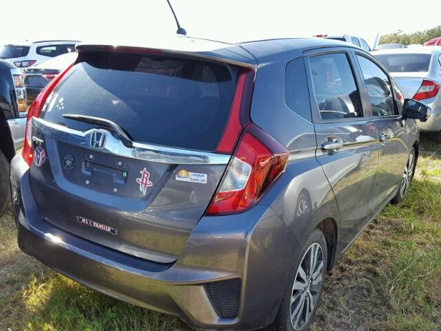 3HGGK5H88FM763181 - 2015 HONDA FIT EX GRAY photo 4