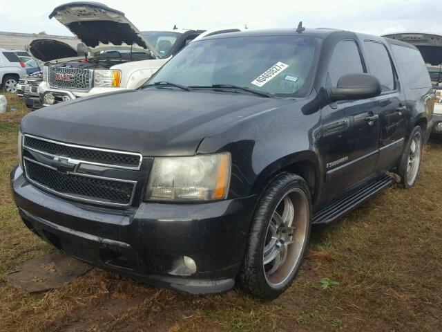 3GNFC16J37G148695 - 2007 CHEVROLET SUBURBAN BLACK photo 2