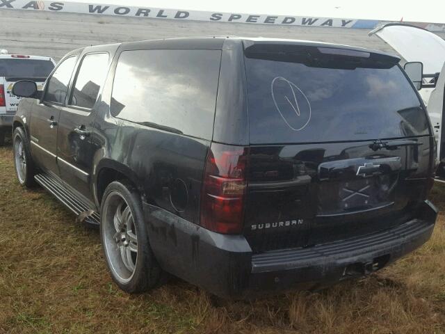 3GNFC16J37G148695 - 2007 CHEVROLET SUBURBAN BLACK photo 3