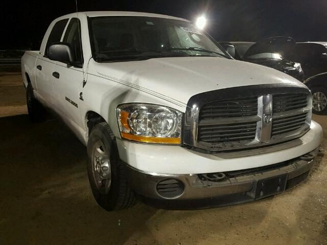 3D7KR29C26G146255 - 2006 DODGE RAM 2500 WHITE photo 1