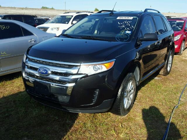 2FMDK3GC5EBB46344 - 2014 FORD EDGE SE BLACK photo 2