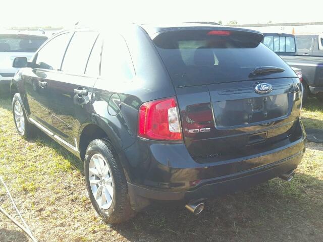 2FMDK3GC5EBB46344 - 2014 FORD EDGE SE BLACK photo 3