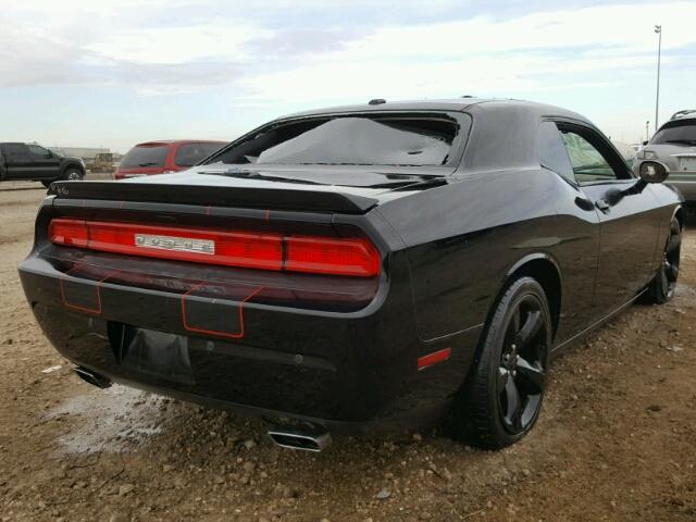 2C3CDYBT7EH250320 - 2014 DODGE CHALLENGER BLACK photo 4