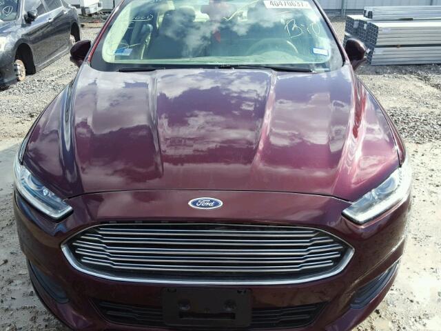 3FA6P0H70DR107651 - 2013 FORD FUSION SE PURPLE photo 7