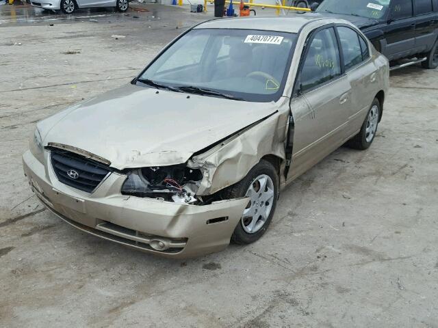 KMHDN46D76U286270 - 2006 HYUNDAI ELANTRA GL TAN photo 2