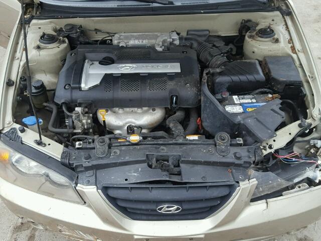 KMHDN46D76U286270 - 2006 HYUNDAI ELANTRA GL TAN photo 7