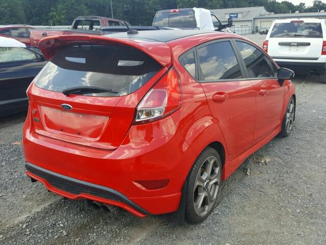 3FADP4GX1EM199285 - 2014 FORD FIESTA ST RED photo 4