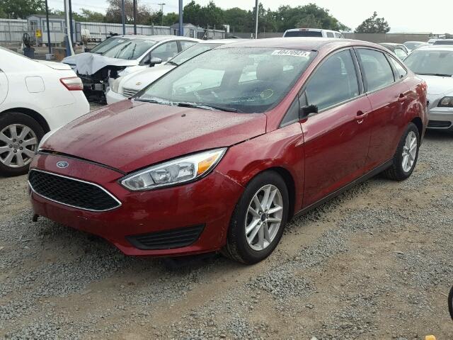 1FADP3F22FL275373 - 2015 FORD FOCUS RED photo 2