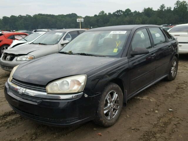 1G1ZT62885F324461 - 2005 CHEVROLET MALIBU MAX BLACK photo 2