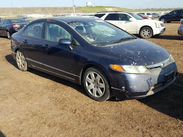 1HGFA16536L060640 - 2006 HONDA CIVIC LX BLUE photo 1