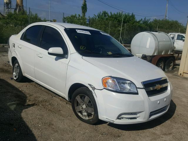 KL1TD5DE7AB079829 - 2010 CHEVROLET AVEO LS WHITE photo 1