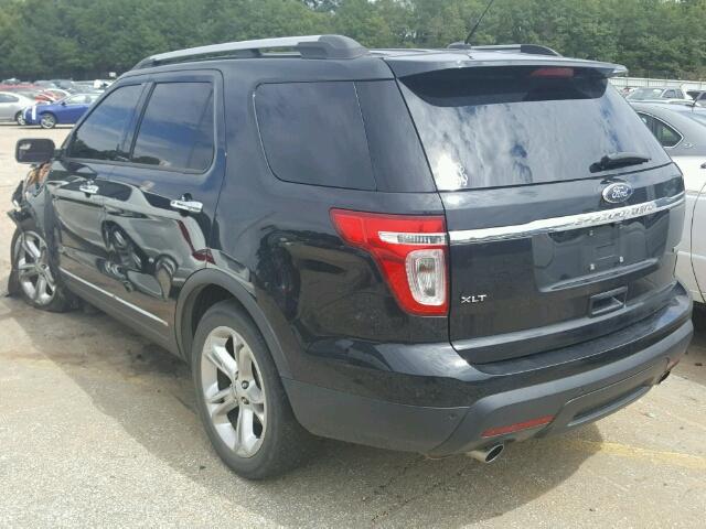 1FM5K7D98DGA97894 - 2013 FORD EXPLORER X BLACK photo 3