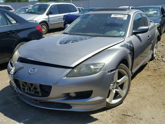 JM1FE173050142809 - 2005 MAZDA RX8 GRAY photo 2