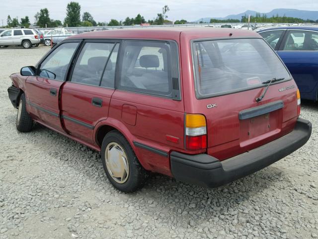 JT2AE94K6M3482377 - 1991 TOYOTA COROLLA DL RED photo 3