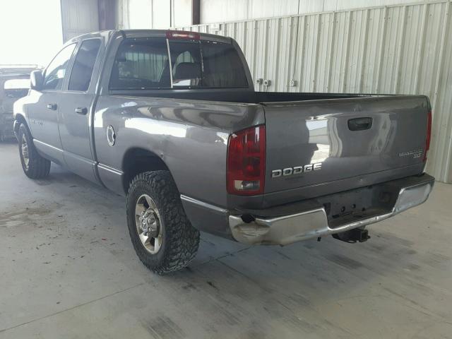 3D7KA28D63G753742 - 2003 DODGE RAM 2500 S CHARCOAL photo 3