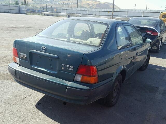 JT2AC52L6V0249306 - 1997 TOYOTA TERCEL CE GREEN photo 4