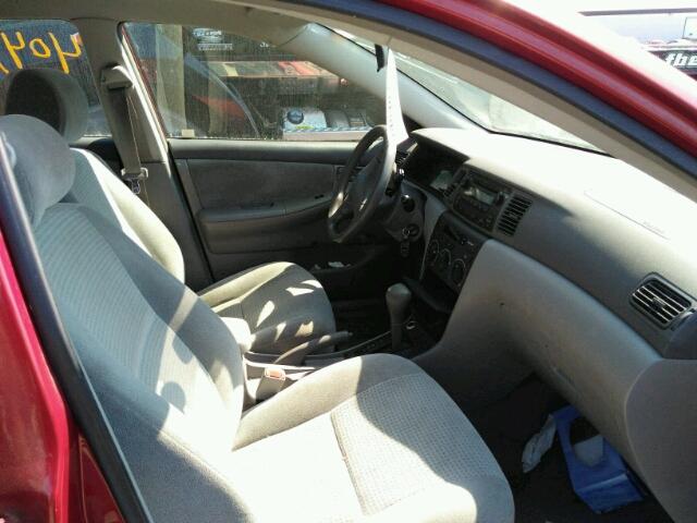 2T1BR32E86C563725 - 2006 TOYOTA COROLLA RED photo 5