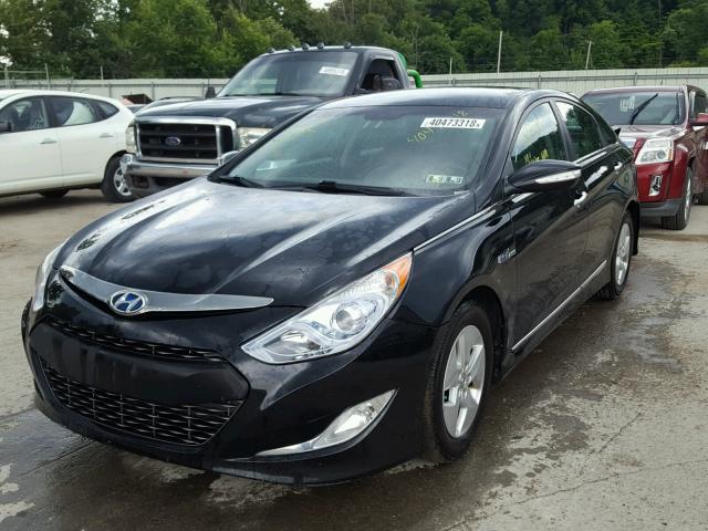 KMHEC4A41BA005075 - 2011 HYUNDAI SONATA HYB BLACK photo 2