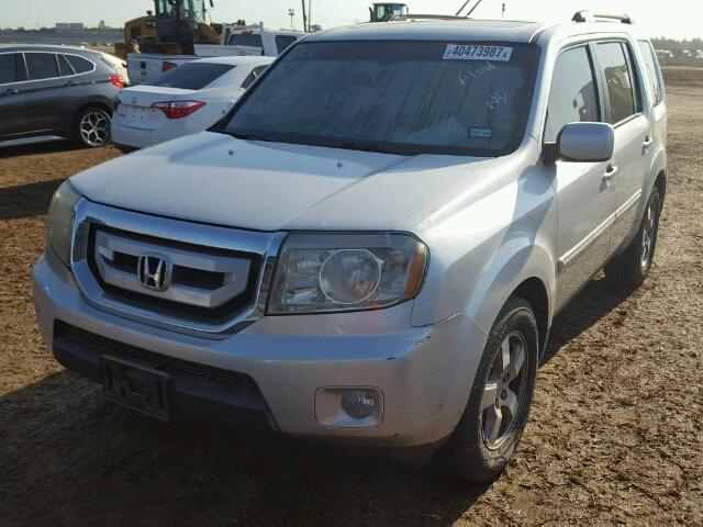 5FNYF38689B025206 - 2009 HONDA PILOT EXL SILVER photo 2