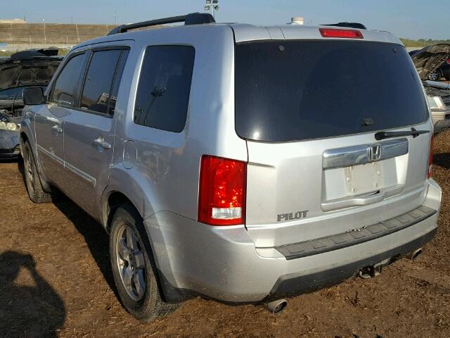 5FNYF38689B025206 - 2009 HONDA PILOT EXL SILVER photo 3