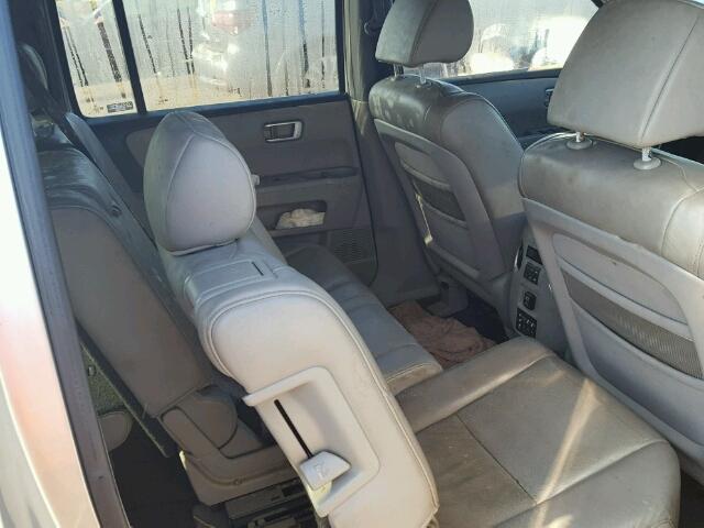 5FNYF38689B025206 - 2009 HONDA PILOT EXL SILVER photo 6