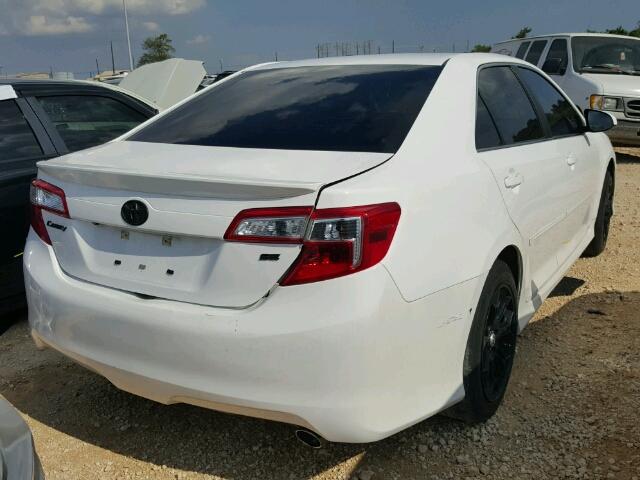 4T1BF1FK1EU410386 - 2014 TOYOTA CAMRY WHITE photo 4