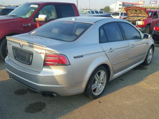 19UUA76547A010403 - 2007 ACURA TL TYPE S SILVER photo 4