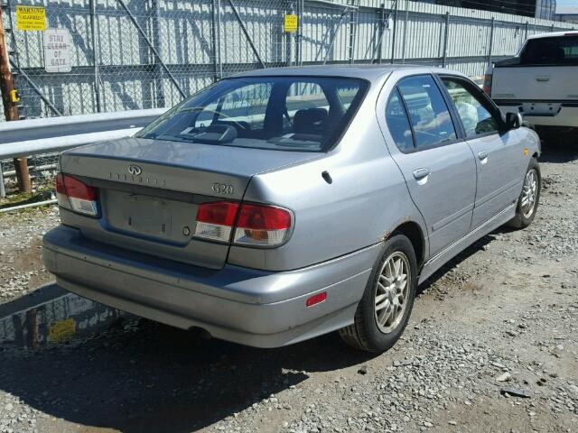 JNKCP11AXXT011407 - 1999 INFINITI G20 GRAY photo 4