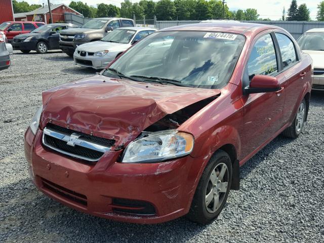 KL1TD5DE4BB215500 - 2011 CHEVROLET AVEO LS RED photo 2