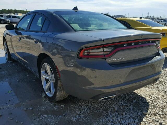 2C3CDXHG0HH544070 - 2017 DODGE CHARGER SX GRAY photo 3