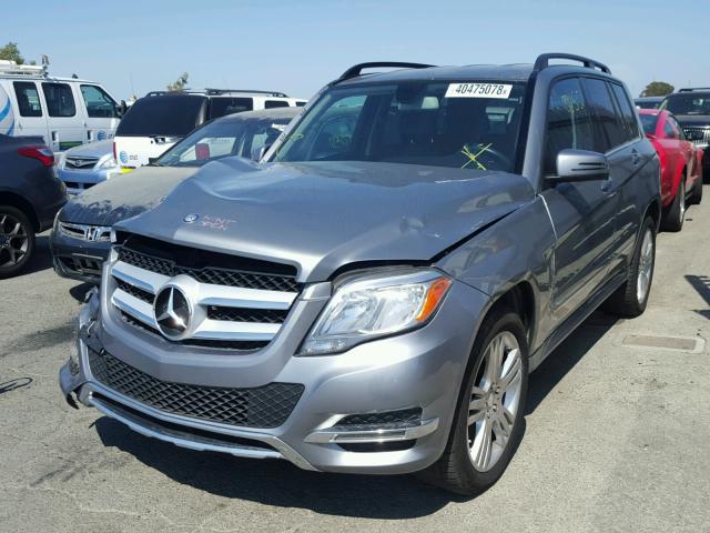 WDCGG5HBXEG177693 - 2014 MERCEDES-BENZ GLK 350 SILVER photo 2