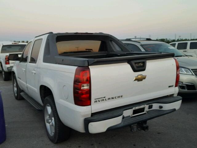 3GNEC12087G317831 - 2007 CHEVROLET AVALANCHE WHITE photo 3