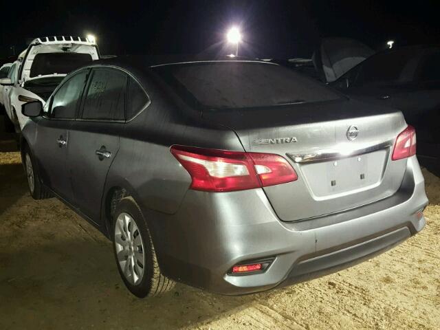 3N1AB7AP1HY217662 - 2017 NISSAN SENTRA S GRAY photo 3