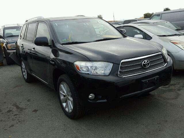 JTEEW44A082009436 - 2008 TOYOTA HIGHLANDER BLACK photo 1