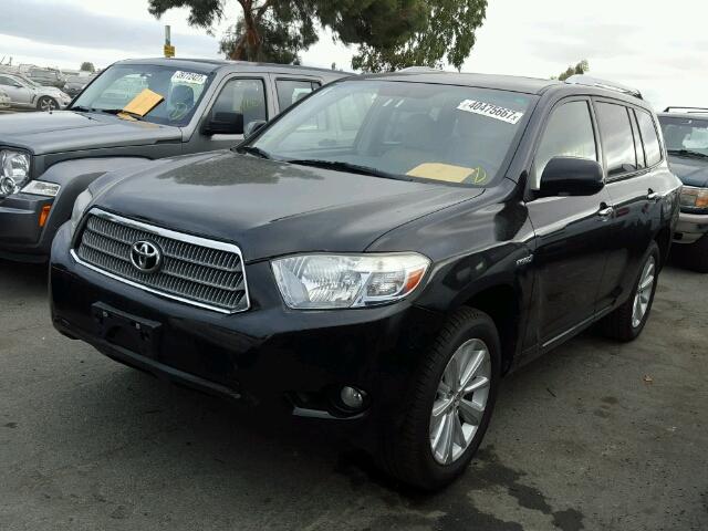 JTEEW44A082009436 - 2008 TOYOTA HIGHLANDER BLACK photo 2