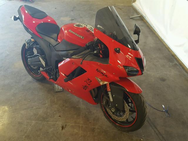 JKAZX4P107A009725 - 2007 KAWASAKI ZX600 P RED photo 1