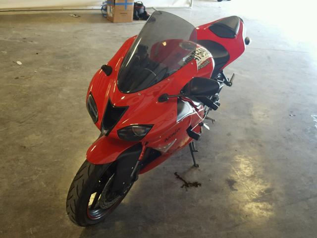 JKAZX4P107A009725 - 2007 KAWASAKI ZX600 P RED photo 2