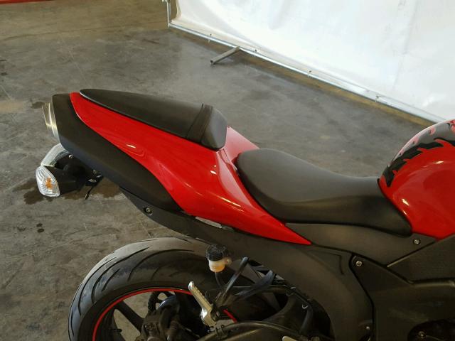 JKAZX4P107A009725 - 2007 KAWASAKI ZX600 P RED photo 6