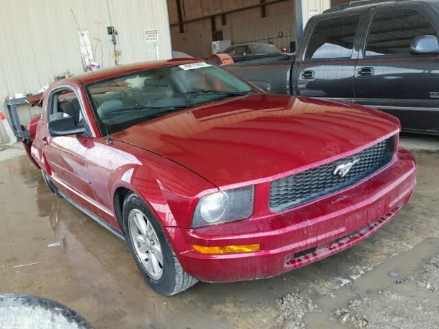 1ZVFT80N975296514 - 2007 FORD MUSTANG MAROON photo 1