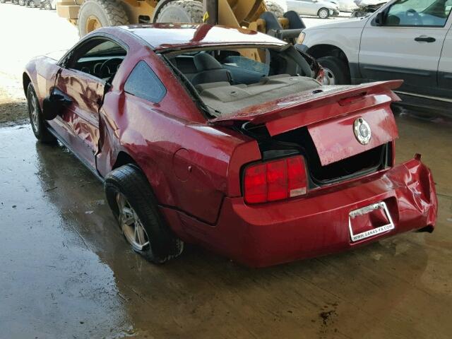 1ZVFT80N975296514 - 2007 FORD MUSTANG MAROON photo 3