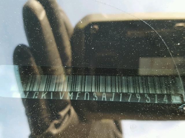 1GKLVMED3AJ179314 - 2010 GMC ACADIA SLT 白色 照片 10