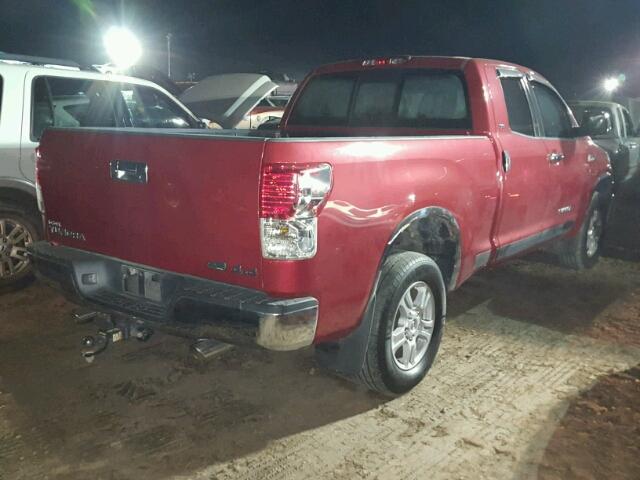 5TFUW5F13BX158159 - 2011 TOYOTA TUNDRA RED photo 4