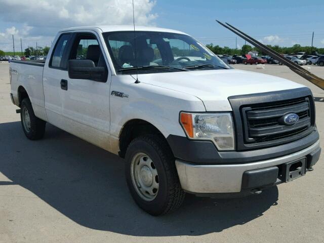 1FTFX1EF6EKE65709 - 2014 FORD F150 SUPER WHITE photo 1