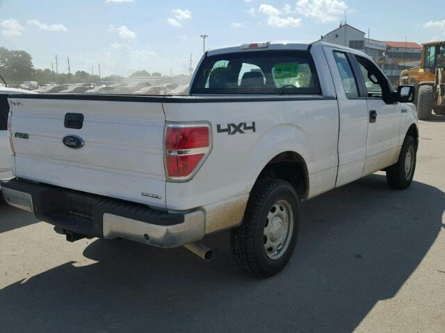 1FTFX1EF6EKE65709 - 2014 FORD F150 SUPER WHITE photo 4