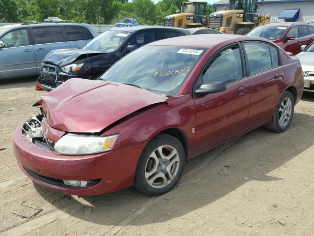 1G8AL52F54Z210583 - 2004 SATURN ION LEVEL RED photo 2