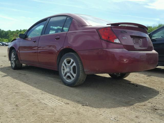 1G8AL52F54Z210583 - 2004 SATURN ION LEVEL RED photo 3