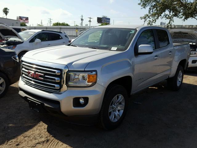 1GTG5CEN1J1247528 - 2018 GMC CANYON SLE SILVER photo 2