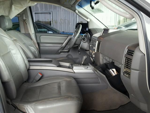 5N1AA08A45N723676 - 2005 NISSAN ARMADA SE GRAY photo 5